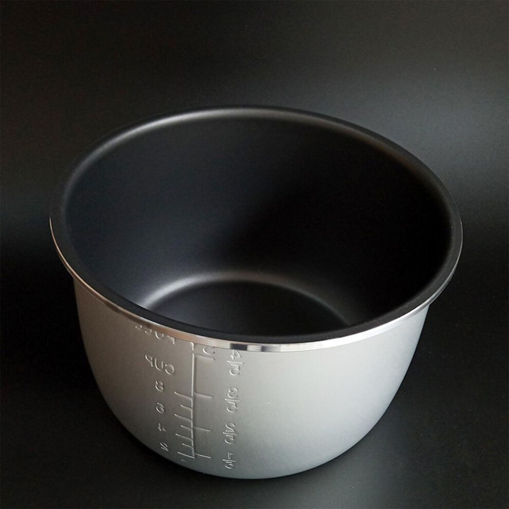(silver, One Size) Electric Pressure Cooker Inner Liner 5L Non Stick Aluminum Liner Thickened Double Spray Pressure Cooker Universal Accessory
