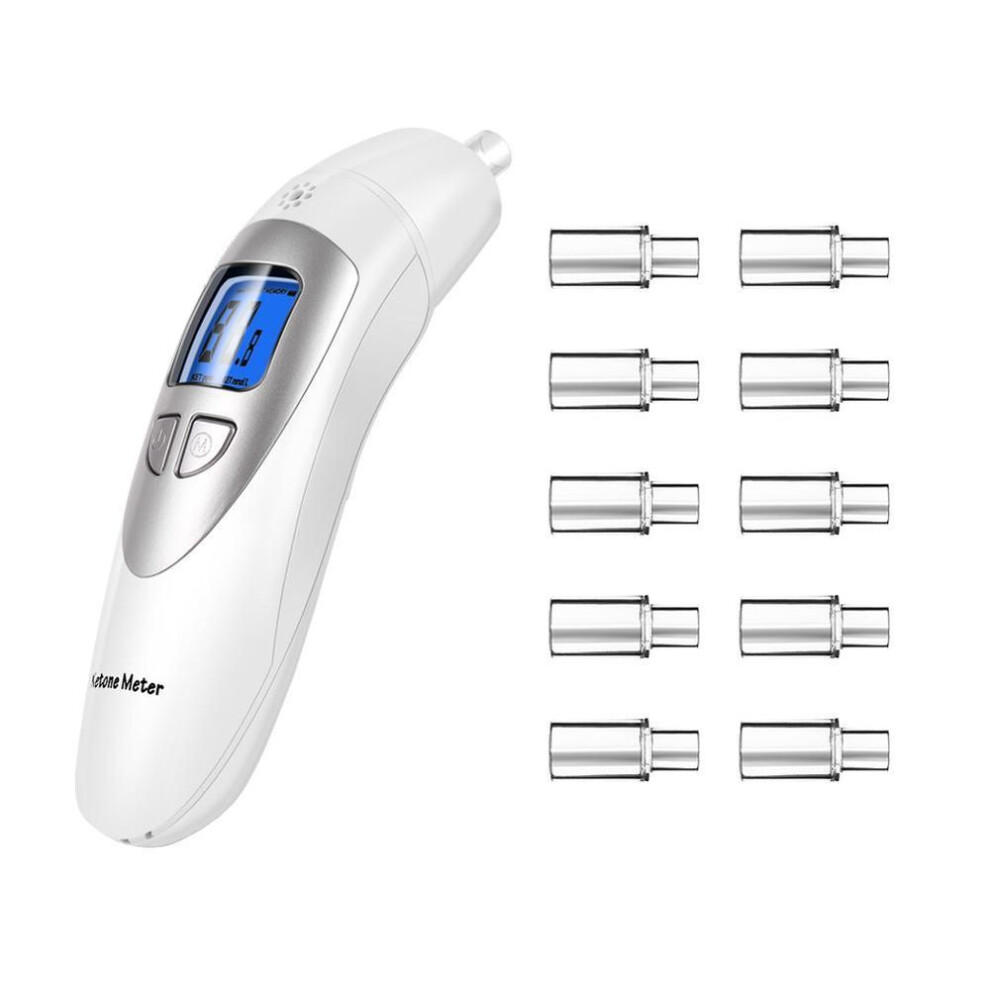 Ketone Meter For Keto Testing With 10 Mouthpieces