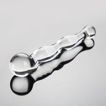 (as the picture) 18cm Glass Big Ball Butt Plug Crystal Dildo Anal Sex Toys Adult Products