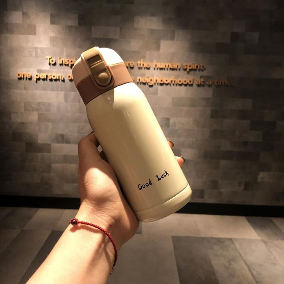 (as the picture, 200ML) 200ml/360ml Good Luck Mini Thermo Mug Stainless Steel Vacuum Flasks Coffee Cup Travel Insulated Thermocup Thermal Bottle For Water