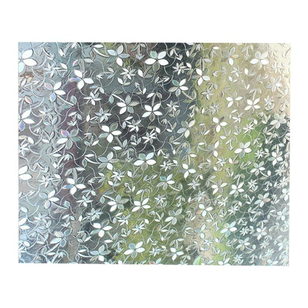 3D Window Glass Film Sticker Anti UV Self-adhesive Sticker(45*100cm)