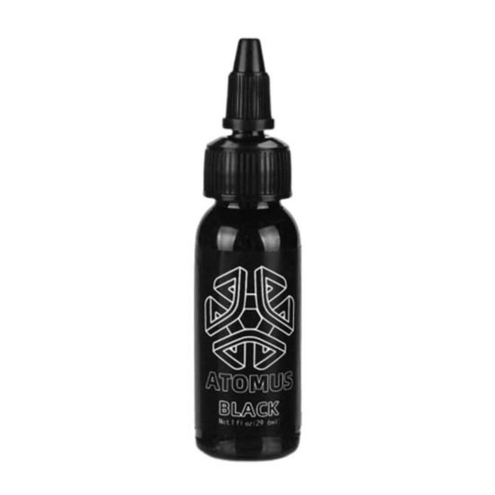 (black) 30ml Durable Tattoo Ink Exquisite Bottle Cap Easy To Hold