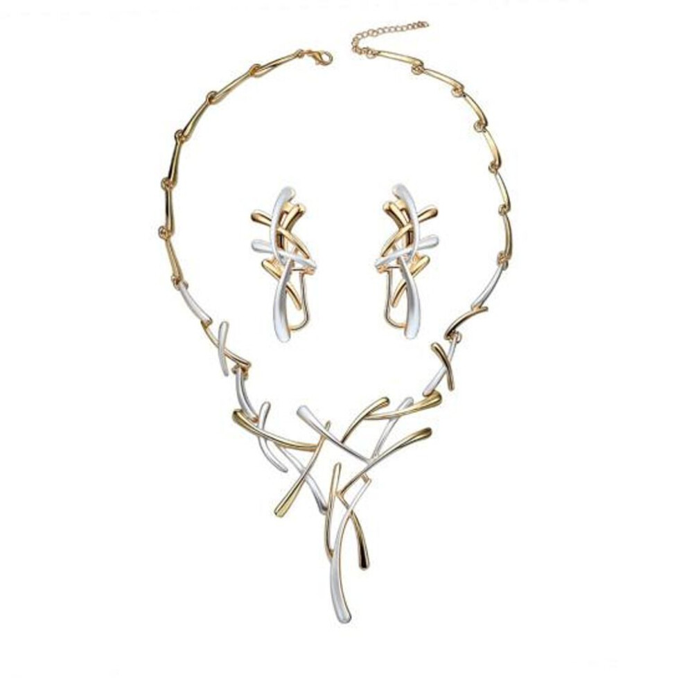 Innovative Necklace Ear Stud Set Portable Durable Eye-catching