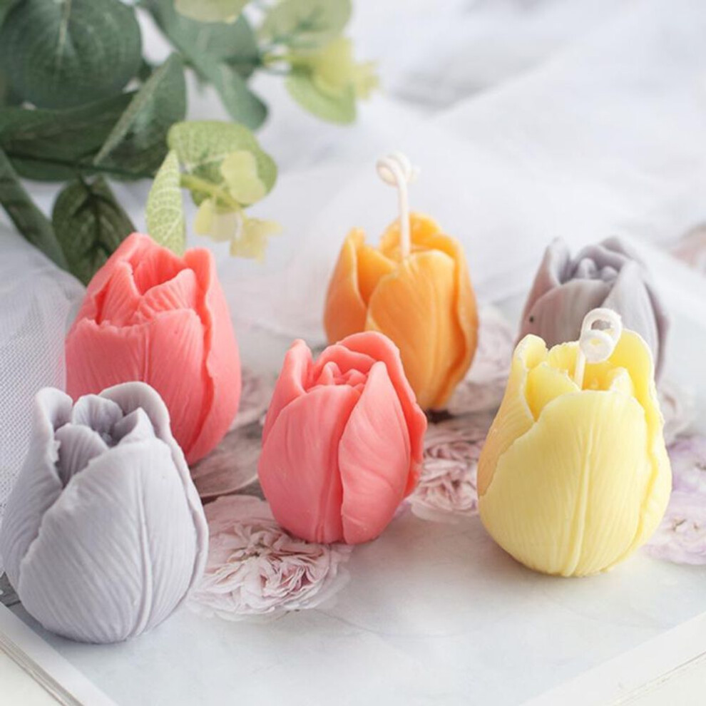 New Rose Silicon 3D Soap Mold Cake Decoration Manual Resin Clay Candle Mould