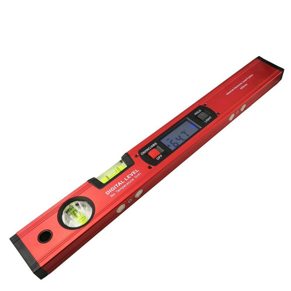 (red) Digital Protractor Angle Finder Inclinometer Electronic Level Level Angle Slope Test Ruler