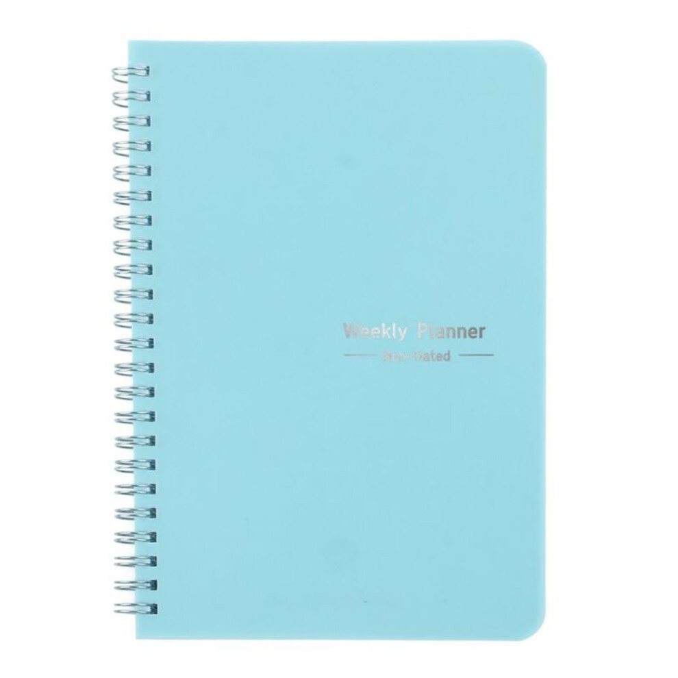 (blue) 1Pc  A5 Agenda Planner Notebook Diary Weekly Planner Schedules Organizer Notebook For School Stationery Office LXY