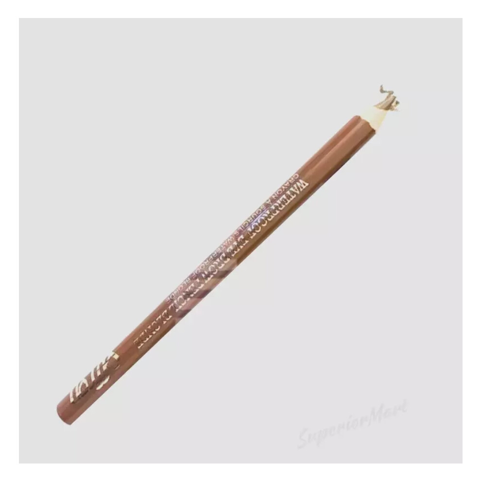 Saffron Waterproof Eyebrow Pencil Brow Liner Definer Dark Brown