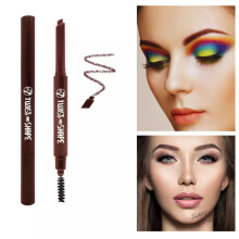 W7 Brow Liner Eyebrow Pencil Twist & Shape Definer With Comb Brush
