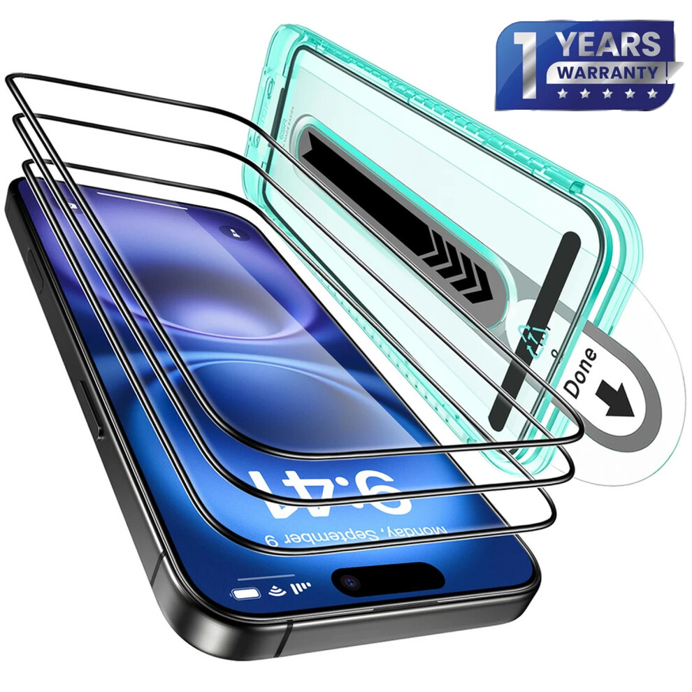 (For Apple iPhone 14 ) Magic GLASS BOX Temper Full Cover Screen Protector