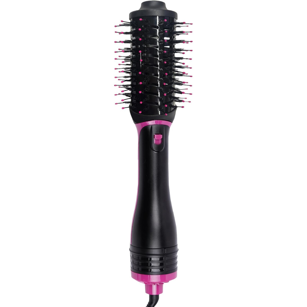 Alivio ( & Pink) Hair Dryer & Hair Styler Straightener Comb Black/Pink