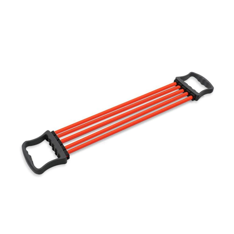 (orange) Multifunctional Chest Adjustable Exerciser Expander Training Hand Tool Fitness