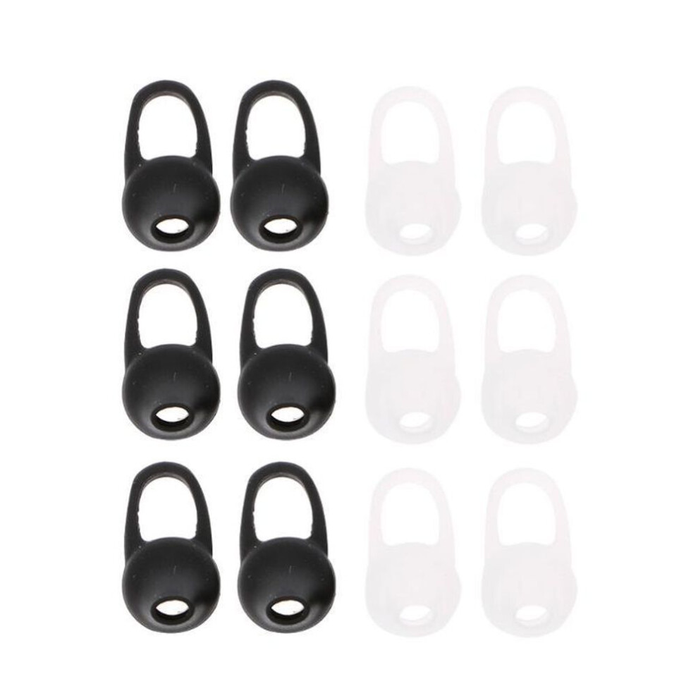 New 6 Pairs Universal Silicone Earbud Tips Cover Pad Replacement For Bluetooth Earphone