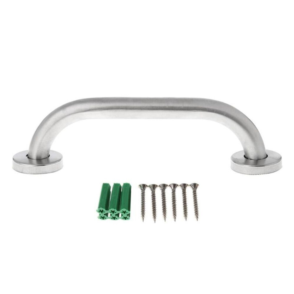 (as the picture) Stainless Steel Bathroom Shower Support Wall Grab Bar Safety Handle Towels Rail 20cm