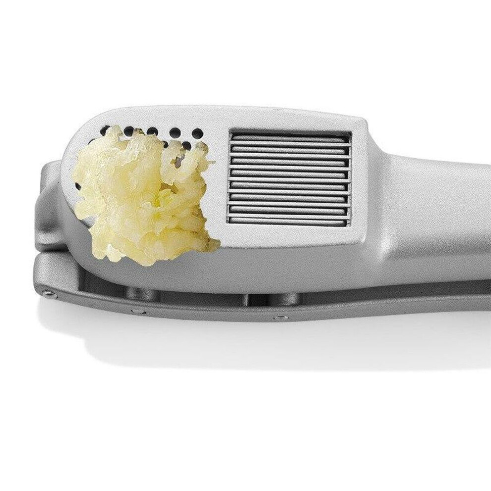 2-in-1 Multifunctional Kitchen Household Manual Garlic Press Aluminum Alloy Garlic Chopper Kitchen Vegetable Tool