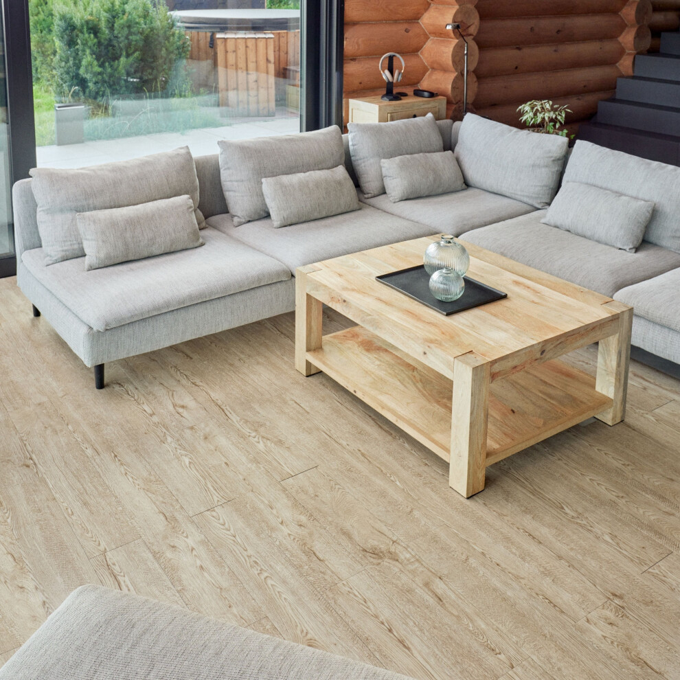 (Bleached Oak, 36) Self Adhesive Floor Planks (91.4x15.2cm) - Peel And Stick Vinyl Flooring