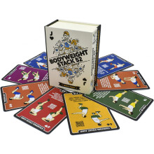 Stack 52 Bodyweight Exercise Cards: Workout Playing Card Game. Designed by a Military Fitness Expert. Video Instructions Included. No Equipment Needed