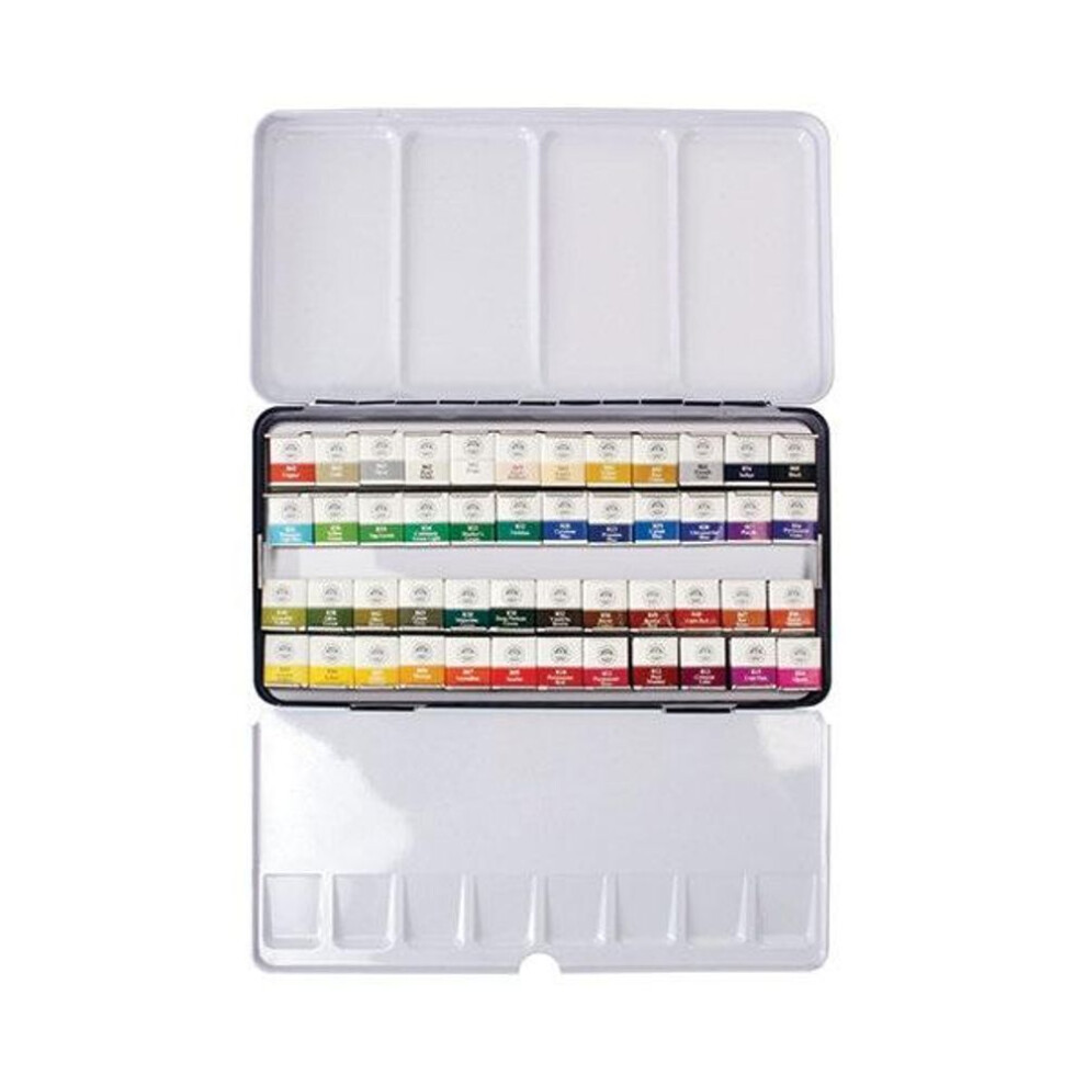 Mungyo Sargent Art 32-6048 Artist Quality 48ct Professional Watercolor Set, Tin Case