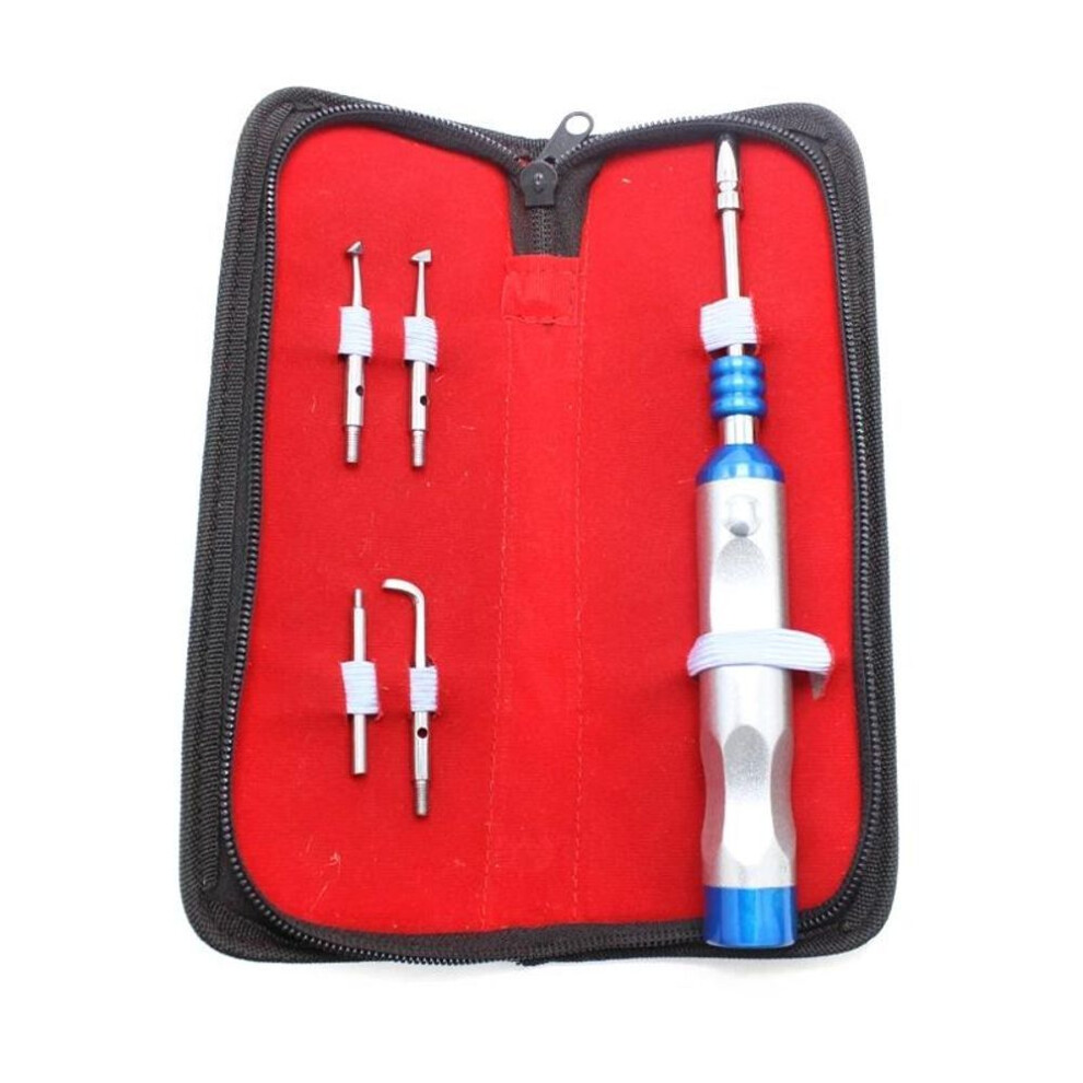 1set Dental Automatic Teeth Crown Remover Adjustable 4 Shifts Manual Crown Remover Stainless Steel Dentist Lab Teeth Restoration Tool