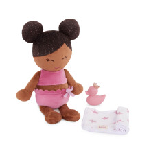 Babi par Battat - Poupée de 14" - Thème Bain - Jouets Aquatiques - Ton Profond & Vêtements Amovibles - 2 Ans +