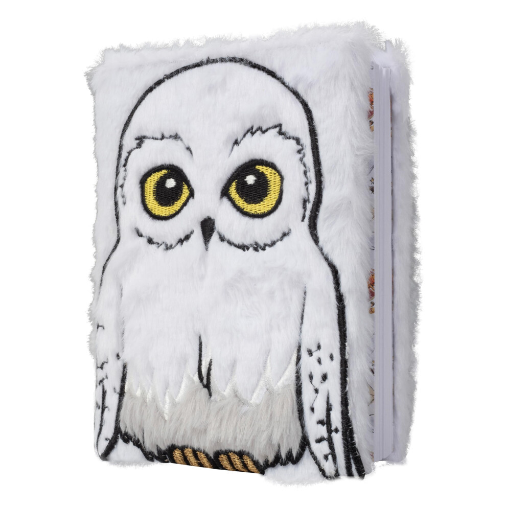 Harry Potter Hedwig Owl Plush Journal Diary For Kids - Cute Soft Cover Notebook w/ 216 Pages - Officially Licensed - Book & Movie Gift For Girls Boys