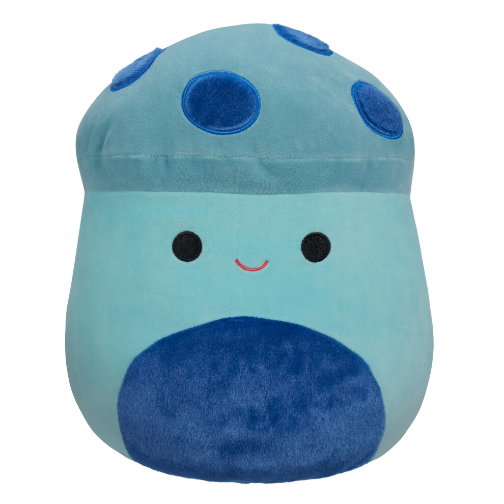 Squishmallows Original 16-Inch Ankur Teal Mushroom With Fuzzy Spots And Belly - Official Jazwares Large Plush Blue