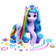 My Little Pony: Tell Your Tale Rainbow Styles Izzy Moonbow Hair Styling Figure with Sounds 9.5-inch Unicorn Toys for Girls and Boys Ages 4+