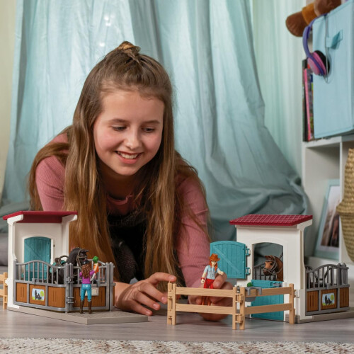 Schleich Box per cavalli Schleich con Lisa e Storm 1