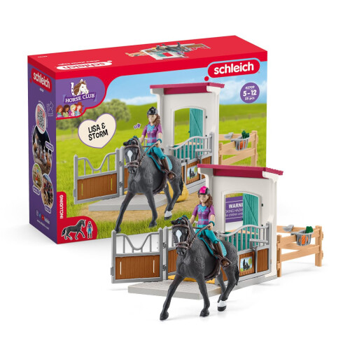 Schleich Box per cavalli Schleich con Lisa e Storm