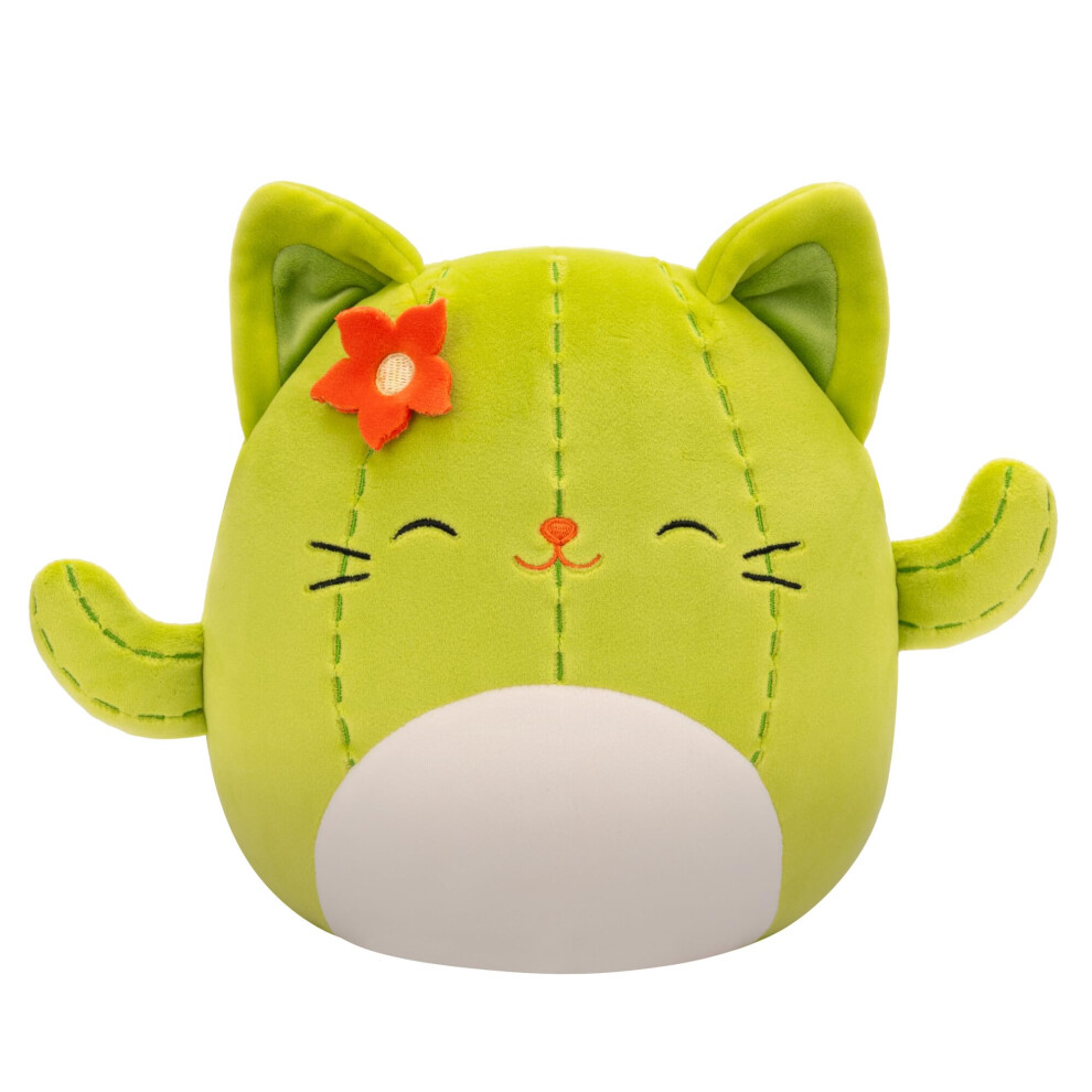 Squishmallows Original 8-Inch Ms. Miss Green Cactus Cat - Official Jazwares Plush (Little)