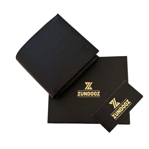 Wallet|ZUNDOOZ Wallet Men's Pebble Leather Coin Pocket Wallet Black