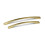 (128mm Handle) Brushed Brass Slim Bow Handles 128mm 160mm 9