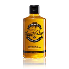 Dapper Dan Hair and Body Shampoo, Men's Daily Hair Strengthening Shampoo for Men with Vitamin B5, 1 x 300ml