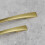 (160mm Handle) Brushed Brass Slim Bow Handles 128mm 160mm 17