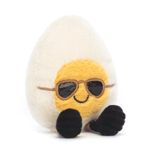 Jellycat Amuseables Boiled Egg Chic Stuffed Toy  Small 5.5 inches | Food Plush | Fun Gift Idea