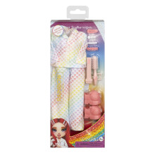 Rainbow High Fashion Pack Sleepover inkluderer 1 fuld PJ -outfit hjemmesko smykker og leg tilbeh?r. Bland & match med andre pakker for at skabe m