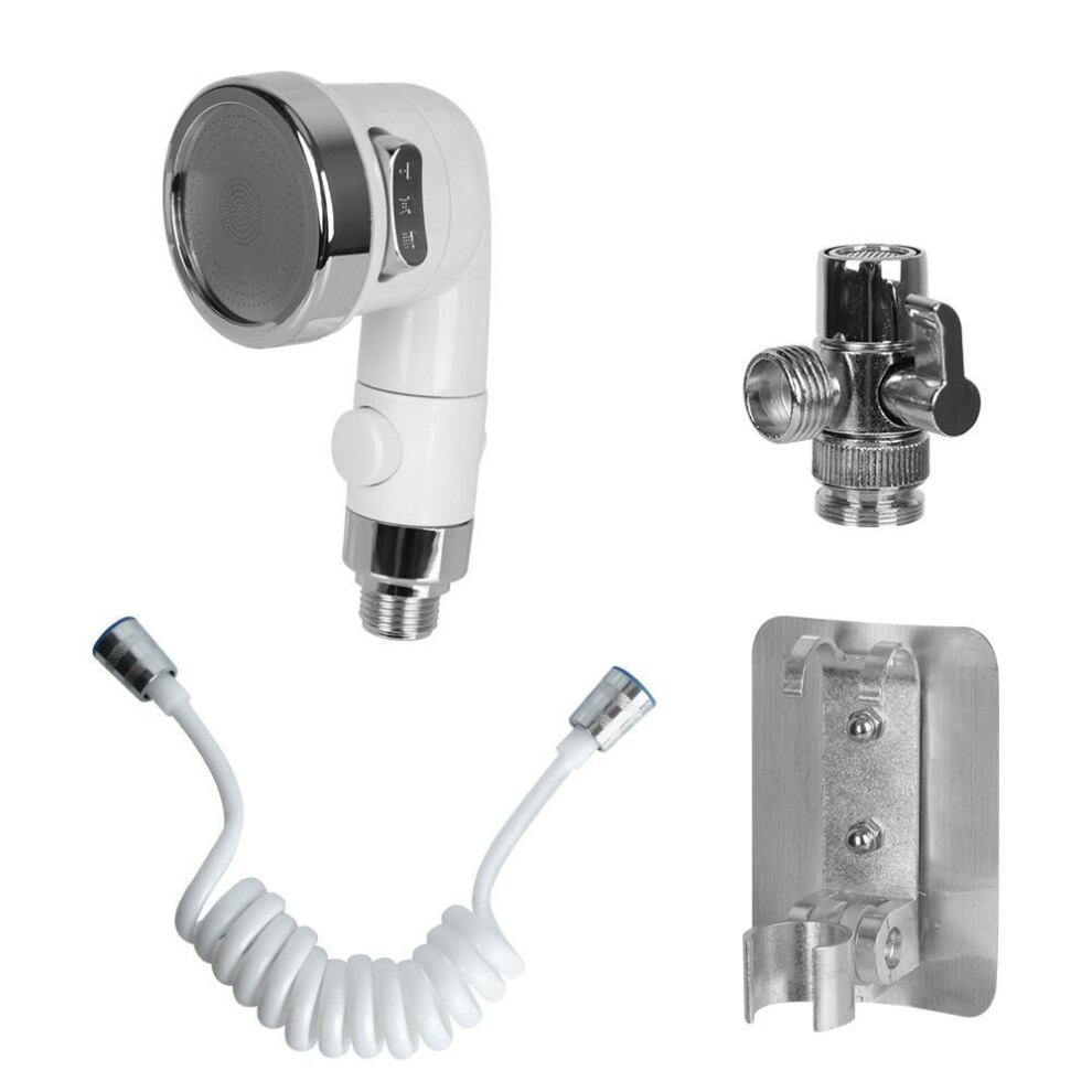 Shower Head Faucet Diverter Valve 3 Modes For Home Bathroom Kitchen Faucet Adapter Set Water-saving Handheld Adjustable