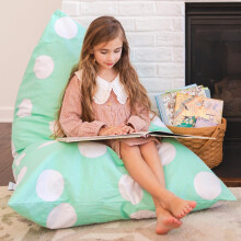 Bean Bag Chair Cover, Functional Toddler Toy Organizer