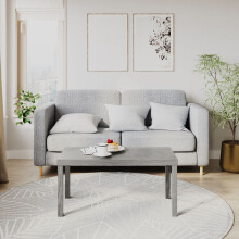 (Cedar Grey ) Modern Wooden Coffee Sofa Side End Table for Living Room & Office