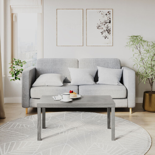 URBN Living (Cedar Grey ) Modern Wooden Coffee Sofa Side End Table for Living Room & Office