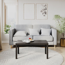 (Black) Modern Wooden Coffee Sofa Side End Table for Living Room & Office