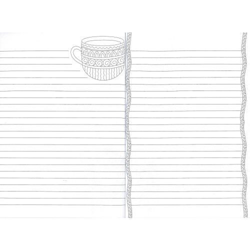 A5 Doodle Notebook Lined Notepad Colouring Stress Therapy- Single Book 1