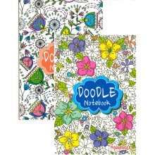 A5 Doodle Notebook Lined Notepad Colouring Stress Therapy- Single Book