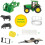 John Deere John Deere Haying Farm Playset - 1:32 Scale - Includes Tractor  Trailer  Farm Animals  and More - John Deere Tractor Toys and Farm Toys - 21 Count - A 3