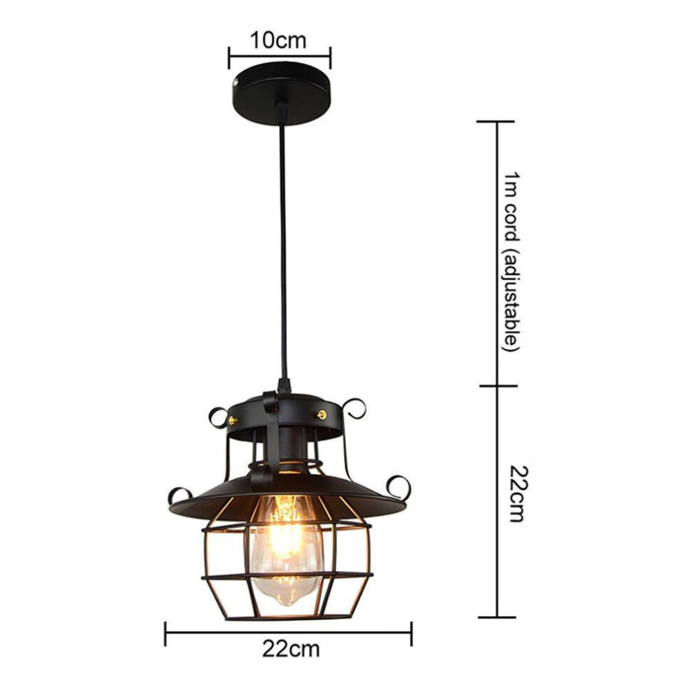 Old Fashion Retro Vintage Style Industrial Chandelier Antique Glass Wall Lamp Sconce