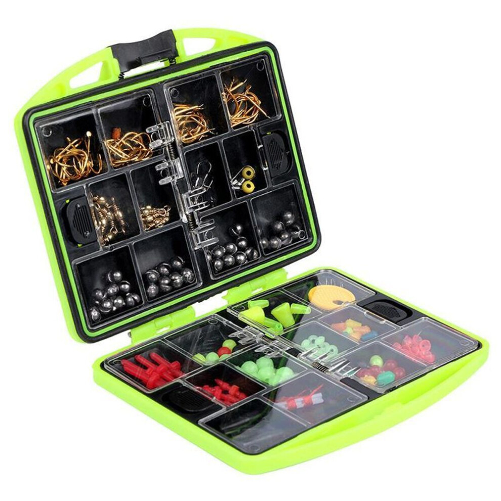 Rock Fishing Accessories Box Swivels Jig Hook Sinker Floating Beads Clip Lead Carp Fishing
