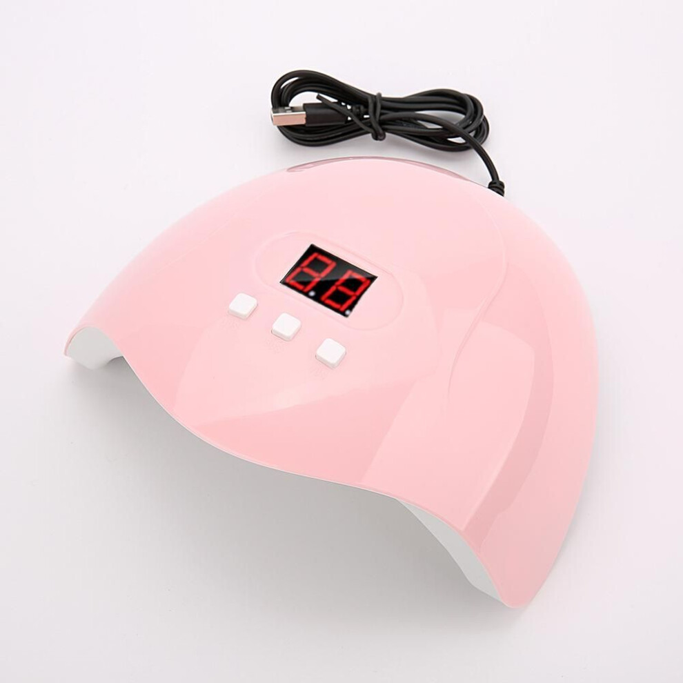 54w Nails Lamp Uv Led Nail Polish Drying Lamp Usb Rechargeable Nails Heating Dryer Tool