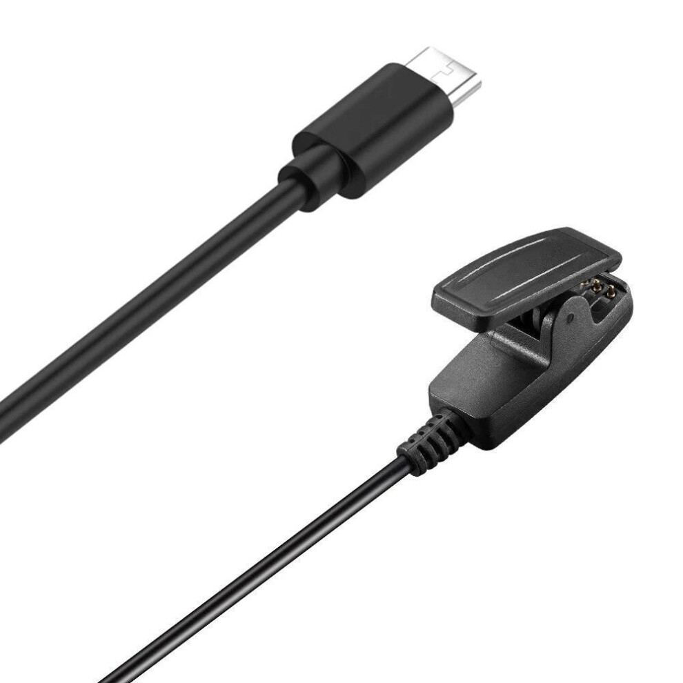 (black) Data Charger Cord For Garmin Forerunner 235/35/230/630/645/735xt/ Lily/ Vivomove Trend/ Vivomove Hr/ Approach S20 Charging Cable