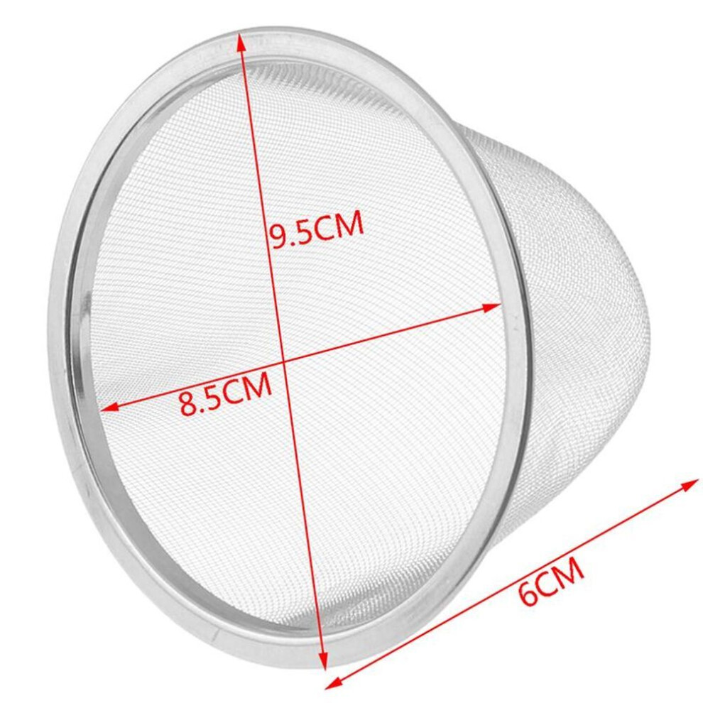 (Outer diameter 9.5CM) Reusable Stainless Steel Mesh Tea Infuser Strainer Teapot Tea Leaf Spice Filter