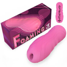 (pink) Male Masturbator Cup Realistic Vagina Pocket Pussy Man Masturbation Glans Blowjob Portable Airplane Cup Sucking Sex Toys for Men