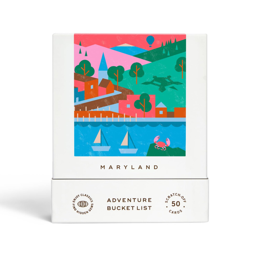 Maryland Adventure Bucket List: 50 Scratch-Off Cards for Outdoor Activities  Tourist Attractions  and Road Trips - Perfect Travel Gift and Guide for E